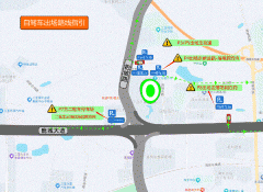 将车辆驶入三亚市体育核心体育场区域